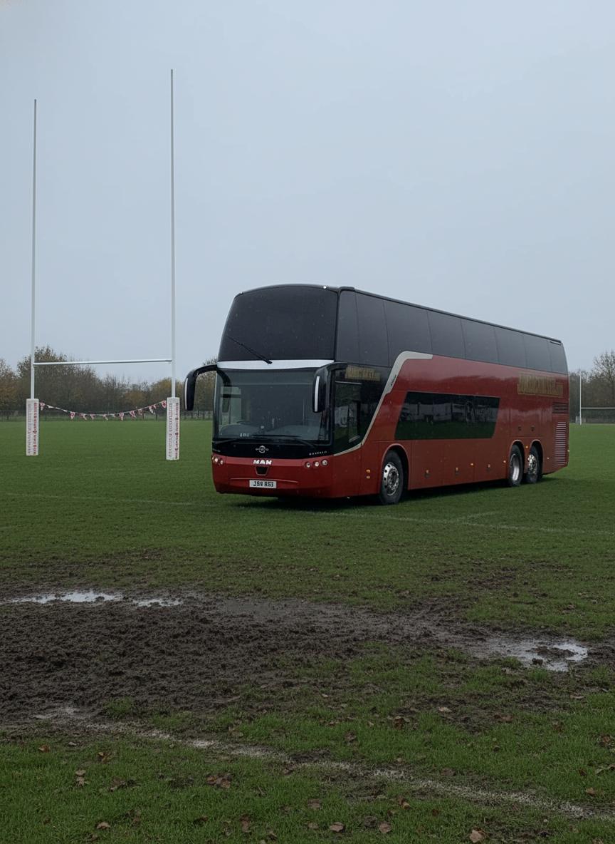 Jumbocruiser coach features in England Rugby video