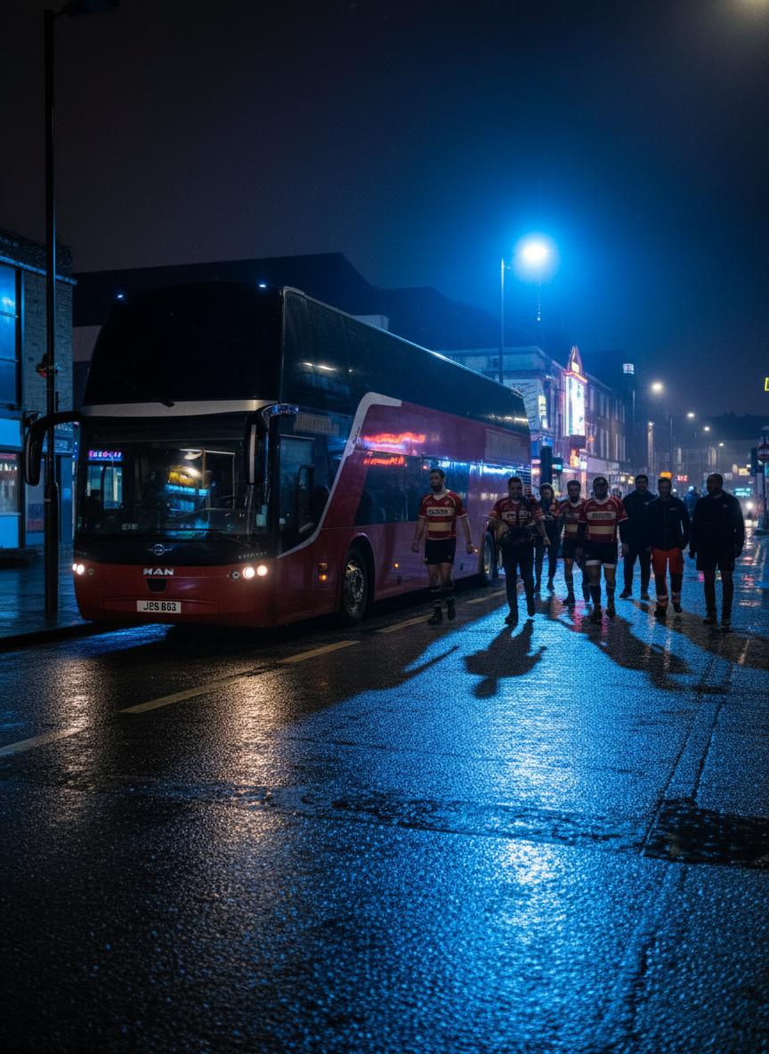 Jumbocruiser bus featured in O2 advertisement